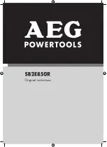 AEG SB2E850R Original Instructions Manual предпросмотр