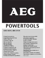 AEG SBE 500 R Original Instructions Manual preview