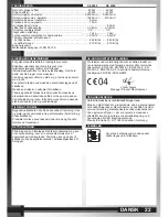 Предварительный просмотр 20 страницы AEG SE 2500 Instructions For Use Manual