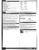 Предварительный просмотр 22 страницы AEG SE 2500 Instructions For Use Manual