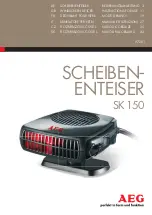 AEG SK 150 Instructions For Use Manual preview