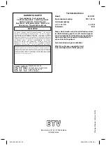 Предварительный просмотр 52 страницы AEG SLS 4702 Instruction Manual & Guarantee