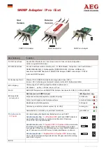 Preview for 8 page of AEG SNMP Ext Quick Start Manual