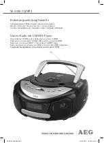 AEG SR 4328 CD/MP3 Instruction Manual preview