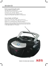 AEG SR 4334 CD Manual предпросмотр