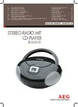 Предварительный просмотр 1 страницы AEG SR 4345 CD Instruction Manual