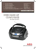 AEG SR 4346 CD MP3 Instruction Manual preview