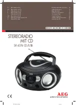 AEG SR 4374 CD/USB Instruction Manual preview