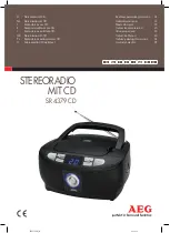 AEG SR 4379 CD Instruction Manual preview