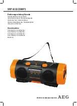 AEG SRP 4332 CD/MP3 Instruction Manual preview