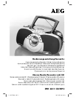 Preview for 1 page of AEG SRR 4301 Instruction Manual & Guarantee