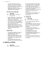 Предварительный просмотр 6 страницы AEG SWE66001DG User Manual