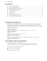 Preview for 2 page of AEG SWS74500G0 User Manual