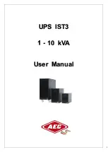 Preview for 1 page of AEG UPS IST3 1-10kVA User Manual