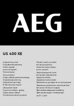 AEG US 400 XE Original Instructions Manual предпросмотр