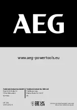 Предварительный просмотр 94 страницы AEG US 900 XE Original Instructions Manual