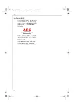 Предварительный просмотр 8 страницы AEG USR 200 Operating Instructions Manual