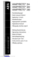 AEG VAMPYRETTE 320 Operating Instructions Manual preview