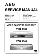 AEG VCR 4500 Service Manual preview