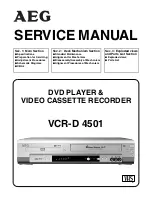 Preview for 1 page of AEG VCR-D 4501 Service Manual