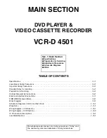 Preview for 2 page of AEG VCR-D 4501 Service Manual
