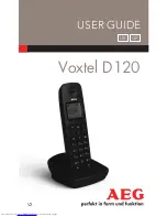 AEG voxtel d120 Usre Manual предпросмотр