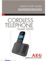 Предварительный просмотр 1 страницы AEG VOXTEL D500 Quick Start Manual