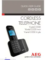 AEG Voxtel D550 Quick User Manual предпросмотр