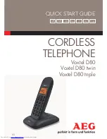 Предварительный просмотр 1 страницы AEG Voxtel D80 Quick Start Manual