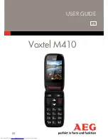 AEG Voxtel M410 User Manual preview