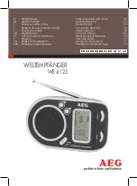 Preview for 1 page of AEG WE 4125 Instruction Manual