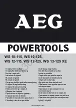 Предварительный просмотр 2 страницы AEG WS 10-115 Instructions Manual