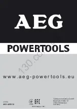 Предварительный просмотр 131 страницы AEG WS 10-115 Instructions Manual