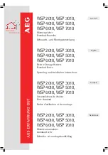 AEG WSP 2010 Operating And Installation Instructions preview