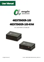 Aegis 4KEXTENDER-100 User Manual предпросмотр