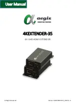 Предварительный просмотр 1 страницы Aegis 4KEXTENDER-35 User Manual