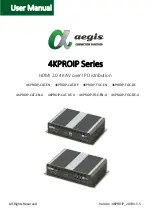 Aegis 4KPROIP Series User Manual preview