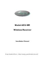 Preview for 1 page of Aegis AEG-WR Installation Manual