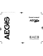 Предварительный просмотр 1 страницы Aegis AEGIS ONE Owner'S Manual