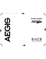 Aegis AEGIS THREE Owner'S Manual preview