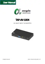 Aegis TAP-AV-1004 User Manual preview