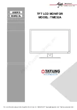 Aegis Tatung TME32A User Manual предпросмотр