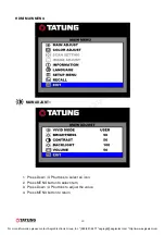 Предварительный просмотр 12 страницы Aegis Tatung TME32A User Manual