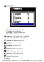 Предварительный просмотр 18 страницы Aegis Tatung TME32A User Manual