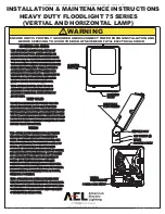 AEL 75 SERIES Installation & Maintenance Instructions preview