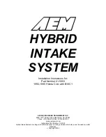 Preview for 1 page of AEM 21-5003 Installation Instructions