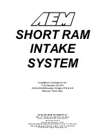 AEM 22-433 Installation Instructions Manual preview