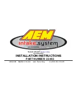 AEM 22-483 Installation Instructions Manual preview