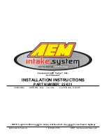 AEM 22-631 Installation Instructions Manual preview