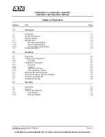 Preview for 4 page of AEM ASM-LSA800 Installation And Operation Manual